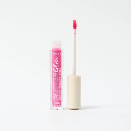 Technic Glitter Gloss – Fuschia | Shimmering Lip Gloss with High Shine & Sparkle | Long-Lasting, Hydrating Gloss for Bold & Glamorous Lips