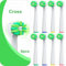 Cross Clean Ersatzköpfe kompatibel mit Oral B für Deep Clean, Bürstenköpfe kompatibel mit Oral B Braun Pro 1000/500/Genius x elektrischen Zahnbürstenköpfen (weiß), 8 Stück