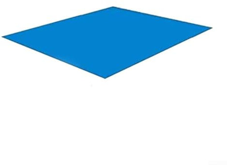 Lona impermeable material del PE para las piscinas inflables plegables rectangulares, color azul (2×3)