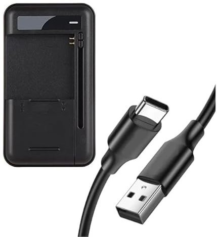 Universal External Battery Charger Fast Charging Portable Charger With LED Indicator for Mobile & Digital Camera Batteries with Type-C Input Side Connectors