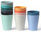 12 er Kaffeetassen Wiederverwendbare Trinkbecher - Kaffee,Milch, Tee, BBQs,Tassen Becher Set 0,35L Bruchfeste Plastikbecher Trinkbecher für Kinder und Erwachsene BPA-Frei Bechersets (12 Farben)