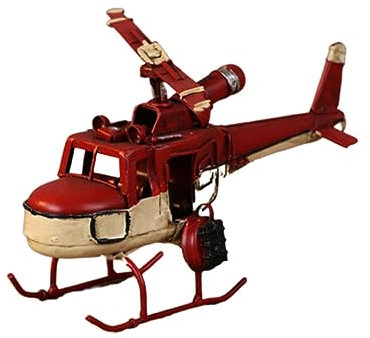 Anneome 1stück Retro Flugzeug Miniatur Biplane Dekoration Für Und Schaufenster Vintage Flugzeug Ornament Rot Für Sammler