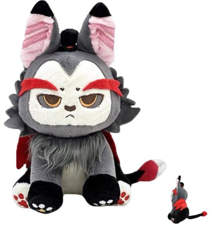 UANACIA Hazbin Hotel Husk Plush, Hazbin Hotel-Plüschtier, Niedliche Plüschtiere mit Spielmotiven, Weiches Stofftier, Anime Kissen, für Kinder und Erwachsene, Fans