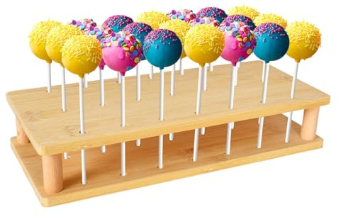 2 Pièces Support Gateau Bonbon avec 100 Sticks for Cake Pops, Presentoir a Gateau Sucettes, Pop Cake Batonnet, Gâteaux à Sucettes pour Fête De Mariage Fête d'anniversaire Noël Thanksgiving