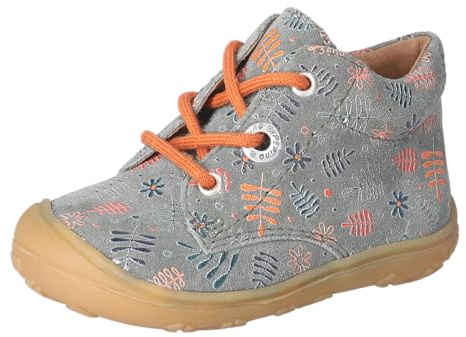 RICOSTA Jungen Stiefel DOTS, Baby und Kleinkinder Lauflernschuhe, Weite: Mittel, lose Einlage, Freizeit, schnürschuhe, schnürer, Salbei (571), 22 EU