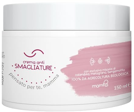 Crema Smagliature Gravidanza, Vasetto da 150ml Pre/Post Parto Antismagliature per Accompagnare la Crescita del Pancione Dondando Elasticità e Prevenzione Smagliature