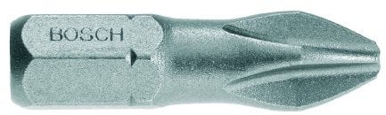 Bosch Professional Bit Extra-Hart für Phillips-Kreuzschlitzschrauben (PH4, Länge: 32 mm, 25 Stück)