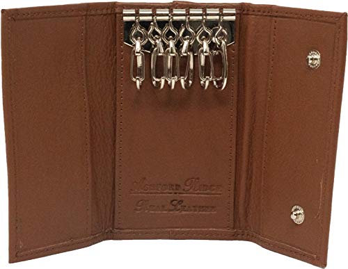 Ashford Ridge Echtes Leder Schlüsseletui Inhaber Kartenmappe - Bräunen