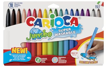Carioca - Karton mit 18 Filzstiften (A52100018)