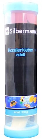 Silbermann Korallenkleber, Ablegerkleber, klebt Korallen auch unter Wasser, Größen (300 g, violett)