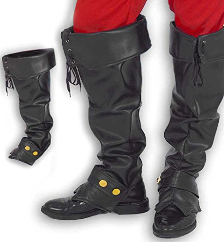 KarnevalsTeufel.de Gamaschen Leder-Optik, Pirat, Piratenparty, Piratenaccessoire, Fasching, Karn...