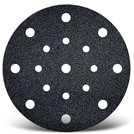 MENZER Black Klett-Schleifscheiben, 150 mm, 17-Loch, f. Exzenterschleifer, Siliciumcarbid (50 Stk.) K80