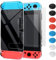 FYOUNG Schutzhülle mit Schutzfolie Kompatibel mit Nintendo Switch, Stoßdämpfung und Anti-Scratch Transparent Hülle Zubehör für Switch mit Displayschutzfolie und Griffkappen (Klar)