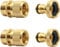 Hydrogarden Gartenschlauch Schlauchverbinder Vollmessing Gartenschlauchanschluss 3/4 Zoll, Steckverbinder für den Schlauchanfang, schneller und einfacher Anschluss(2SETS)
