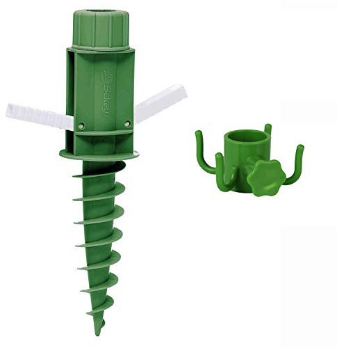 Sekey Soporte para Sombrilla para Sujetar La Sombrilla Ganchos(Verde