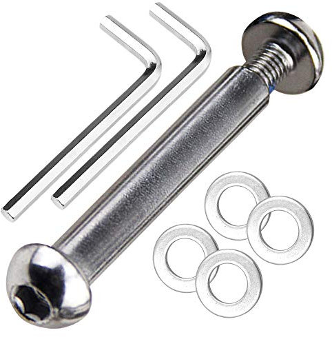 OTFAITP M8 - Perno de eje delantero y trasero de 8 mm x 28 mm - 86 mm, acero al carbono de grado 8.8 para patinete de acrobacias, salpicadero, adolescente/adulto, capacidad de 800 libras