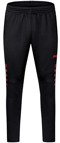 JAKO Kinder Trainingshose Challenge, Schwarz/Rot, 128