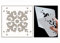 ED Laser Studio ADIL Tile Stencil 100mm Moroccan Pattern Large Walls Stencils Painting Furniture Canvas Fabric Wood Patio Floor Home Decor Garden Concrete Crafts - Reusable Template TL32