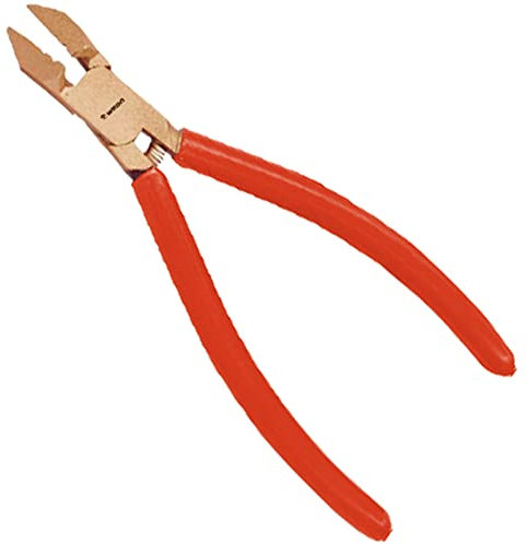 WEDO Non-Sparking Pincers, Spark-free Safety Pliers for Removing Nails, Cutting Metal Wires, Beryllium Copper, Non-Magnetic, DIN Standard, BAM & FM Certificate, 6Inch, 150mm