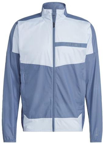 adidas Terrex Veste coupe-vent pour homme, Blue Dawn/Wonder Steel, M