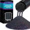 180 g holografischer ultrafeiner Glitzer, 1/128 Zoll Harz-Glitzerpulver Pailletten Flocken, Haar Gesicht Körper Nagel LEOBRO Metallic Schillernd für Tumbler Kunst Handwerk, Schwarz