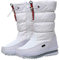 ORANDESIGNE Stivali Donna Invernali Stivaletti da Neve Pelliccia Scarpe Snow Boots Caldo Stringati Scarponi Bassi Antiscivolo Trekking C Bianco 38 EU