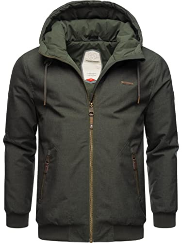 Ragwear Herren Winterjacke Stewie, wasserdicht mit großer Kapuze