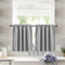 Icegrey Rideaux Brise-bise Rideaux Courts Opaques avec œillets pour Cuisine, Salle à Manger, Salle de Bain, Petite fenêtre, Gris, 70Lx60H cm (1 Panneaux)