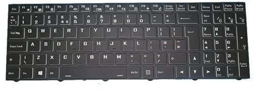 RTDPART Laptop Keyboard For MEDION ERAZER Deputy P25 MD62303 MD62304 MD62306 MD62327 MD62343 MD62470 MD63895 MD64015 MD64055 Black With Frame Without Backlit film United Kingdom UK
