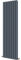 Radbliss Oval Column Vertical Radiator 1600x472mm Anthracite Double Central Heating Upright Tall Designer RAD