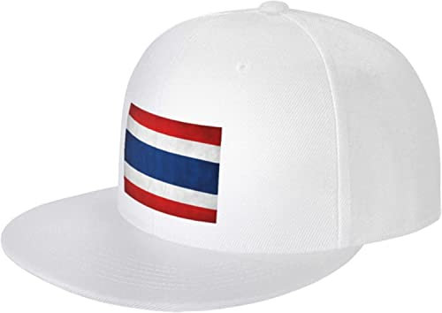 385 Baseballmütze Flagge Thailands Snapback Mütze Atmungsaktiv Vintage Basecap Mode Trucker-Kappe, Für Mädchen, Väter, Laufender