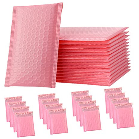 NUOBESTY 60 Stück Luftpolstertaschen Rosa Umschläge Schwarze Umschläge Lila Umschläge Luftpolstertaschen Beutel Verpackung Für Kleine Unternehmen Versandtaschen Rosa Versandtasche