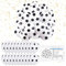 20 Football Balloons - 12 Inch Black & White Latex Soccer Balls for World Cup & Kids Birthday Party Decorations