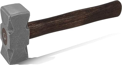 2,2 Lb (1000 g) quadratischer Schmiedehammer, perfekt für Hufschmied, Klingenschmieden, Schmiedewerkzeug