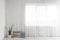 IDOL Gardinen Vorhang halbtransparent mit Kräuselband und Store Voile Bleibandabschluss Weiß (HxB 245x150 cm)