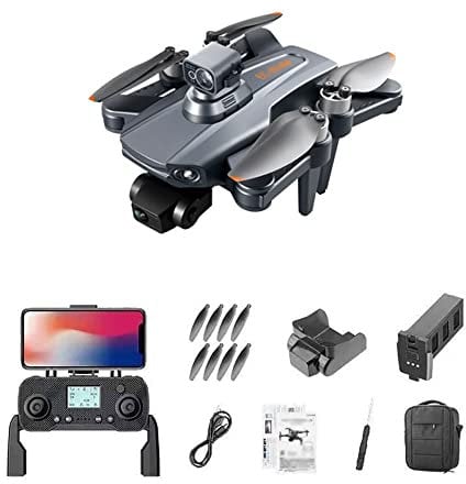 Drone GPS con Gimbal a 3 Assi Fotocamera 8K, Anti-Shake EIS, Motore brushless Video Live 5G FPV, Ritorno Automatico a casa, Selfie, seguimi, Distanza Telecomando 3000 m