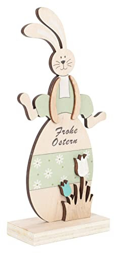 Zerodeko Osterhase Posiert Feiertagskaninchenfigur Holzkaninchen Für Wohnkultur Osterhasen-Ornament Ostern Aus Holz Ostertischdekoration Aus Holz Holzschild Hölzern Yoga Papier Geschnitten