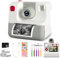 Sofortbildkamera Kinder,1080P Sofortbildkamera Kinder Fotokamera mit 3 Rollen Druckpapier & 32GB Karte, DigitalKamera Kinder Sofortbildkamera Geschenk für 3-12 Jahre (Weiß)
