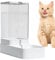 Dispensador automático de agua para gatos | Dispensador automático de comida para gatos | Comedero Automático por Gravedad para Perros y Gatos, Dispensador de Agua para Perros y Gatos, 3,8 L