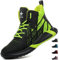 Scarponi Antinfortunistiche Uomo Donna Leggere Scarpe da Lavoro con Punta in Acciaio Traspirante Scarpe di Sicurezza Sportive 8081/Verde 44