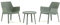 SIEDITI FUORI E DENTRO Betty - Fauteuil d'extérieur en résine avec fibre de verre, moderne, vert sauge, imperméable, ergonomique, salle à manger, jardin, piscine