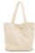 Lidxfeo Nylon Tote Bag Aesthetic, Shopper Umhängetasche Große, Stofftasche mit Innentasche Damen, Jutebeutel mit Reißverschluss, für Reisen, Arbeit, Einkaufen, Schule und Alltag (Beige)
