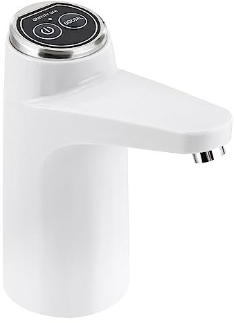 Automatische Wasserflaschenpumpe, USB Aufladung, Elektrischer Wasserspender Pumpe, Trinkwasserspender für Zuhause Büro Küche Campen (Weiß)