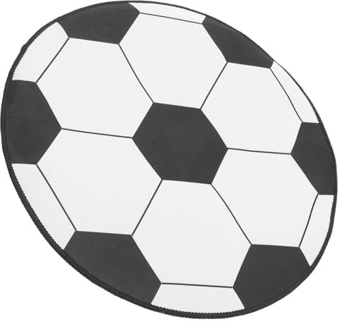 SEWACC Gaming-stuhlmatte Mit Fußballmuster Runder Teppich Für Das Wohnzimmer rutschfeste Schreibtisch-bodenmatte