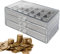 Wezalget Rock-Vitrine, Rock-Sammlungs-Vitrine | Sammelbox aus klarem Acryl mit 54 Fächern | 3-lagige visuelle Acryl-Edelstein-Vitrine für Steine, Muscheln, Miniaturen, Abschluss-Souvenirs und