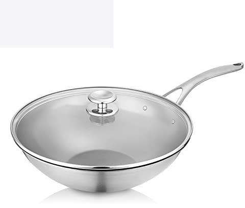 WOTZOV Padella Antiaderente in Titanio Puro, Padella da 10,2 Pollici Non Rivestita per frittata di Carne per Uso Domestico, Cottura a induzione per Uso Domestico,