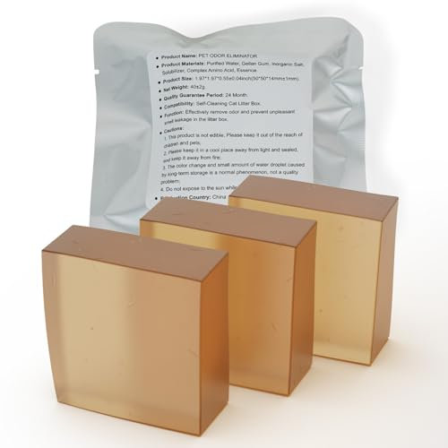 3 Stück Geruchsentferner N50 für Pura Max Selbstreinigende Katzentoilette, Geruchskontrolle, entfernt hartnäckige Gerüche fasertief