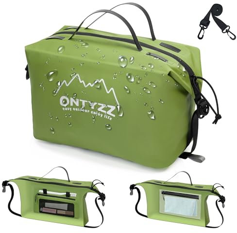 Trousse de Toilette Homme Voyage Imperméable à l'eau Léger Pliable Grandes Trousse Toilette Organisateur de Voyage avec Poignée & Sangle Femmes Sac à Cosmétiques