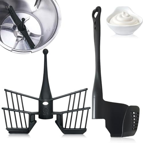 LEBOKJ Fouet Papillon et Thermomix Spatule grattoir pour Thermomix TM5 TM6 TM31, Accessoire Thermomix, Fouet Batteur, Remplacement Pièces de Rechange pour Thermomix Robot de Cuisine