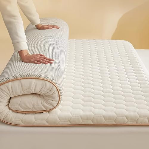 MTSYXYM Japanische Bodenmatratze, Faltbare Aufrollbare Futon-Matratze, Japanische Dicke Tatami-Matratze, Faltbares Bodenbett, für Sofa, Liege, Couch, Gästeschlafsaal.(150x200x9CM)